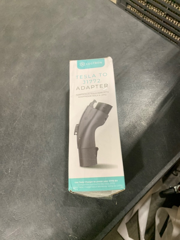 Photo 1 of Lectron Tesla to J1772 EV Charging Adapter – NACS Converter, 48 Amp & 250V, Compatible with Tesla High Powered Connectors, Destination Chargers & Mobile Connectors for J1772 Electric Vehicles (Black)