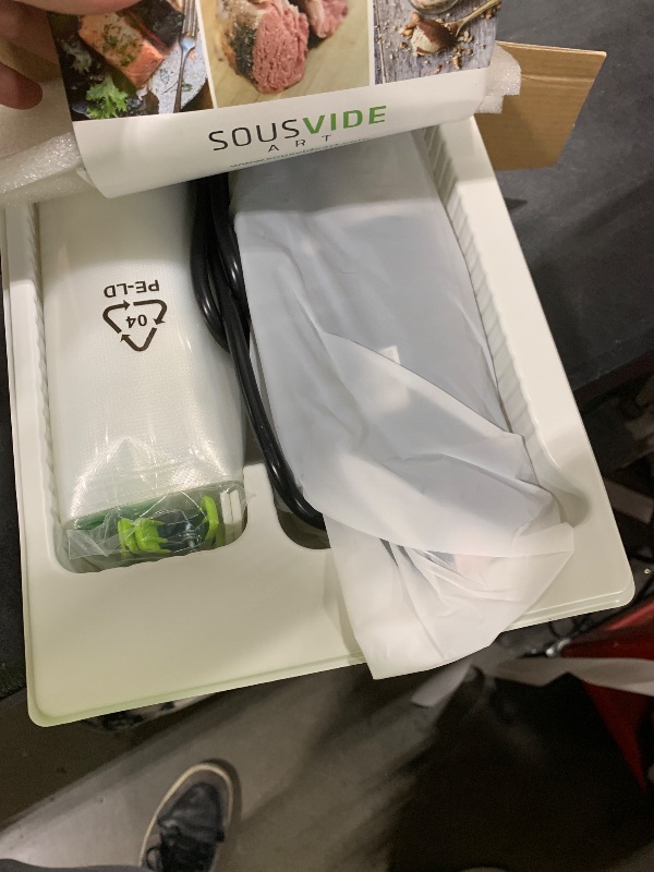 Photo 1 of SOUSVIDE ART Sous Vide Immersion Cooker Kit - Machine with Digital Timer, Temp Control, 30 Bags, Vacuum Pump, Suvee Cooker Gift for Chefs