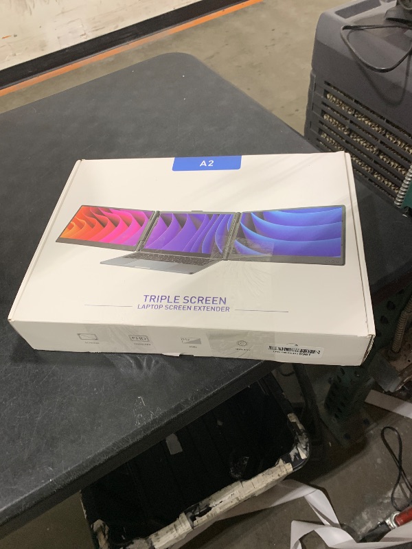 Photo 1 of FEZOBR Laptop Screen Extender, 14'' FHD 1080P IPS Portable Monitor for Laptop, Triple Screen Extender Monitor Plug-Play for Mac/Windows/Chrome, Fit 13”-17.3” Laptops