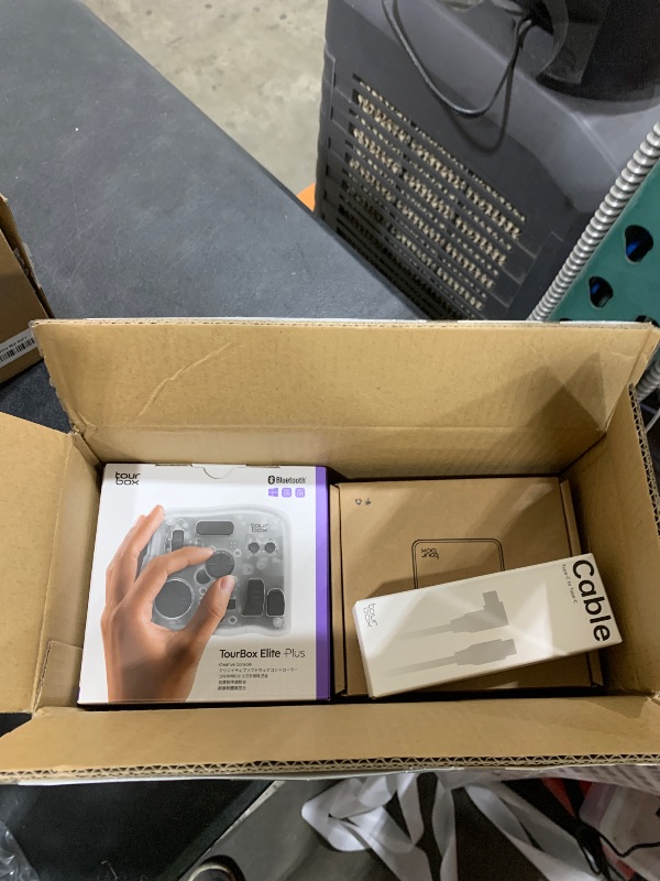 Photo 1 of TOUR BOX Elite Plus - iPad Drawing Bluetooth Controller, Video Editing Photo Color Grading Speed Editor, Programmable Keyboard for Davinci Procreate Adobe Softwares and More, Creative Console Set