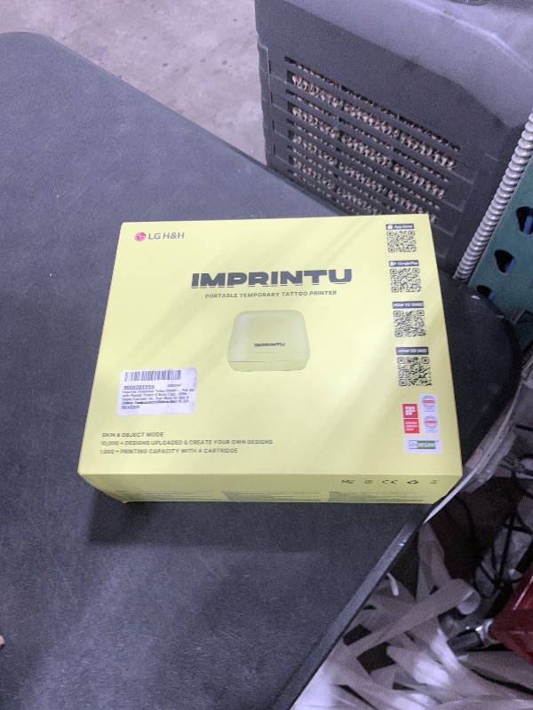 Photo 1 of Imprintu Temporary Tattoo Printer – Full Set with Powder Primer & Balm Fixer, 100% Vegan Cosmetic Ink, Dual Mode for Skin & Objects, Lasts up to 24 Hours, Over 10,000 Custom Designs with iOS/Android