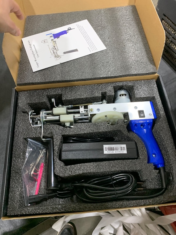 Photo 1 of Tufting Cut Pile and Loop Pile 2 in 1 Electric Rug Gun Machine Starter Kit for Tufting Lover