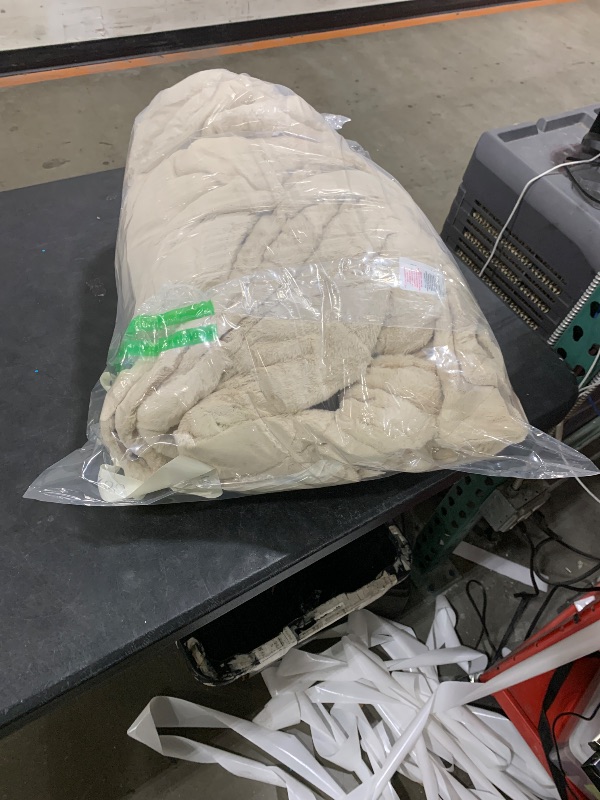 Photo 1 of Cozy Bliss Checkered Faux Rabbit Fur Twin Blanket for Bed, Soft Fuzzy Blankets for Women Men, Furry Fleece Throw for Sofa Bedroom Living Room (60 * 80 Inches Beige)