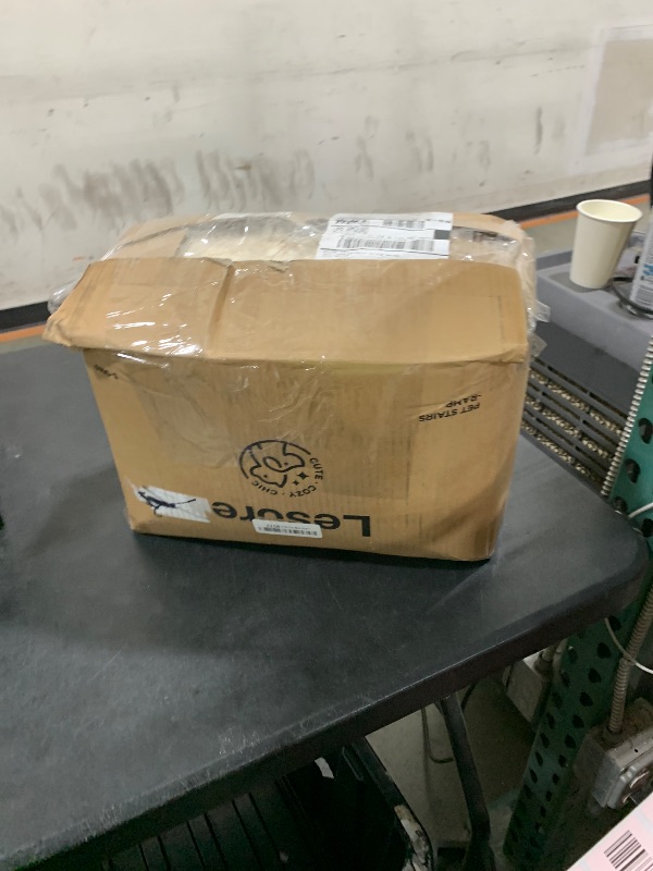 Photo 1 of Lesure Dog Stairs for High Bed Pet Steps Ramp for Small Dogs with CertiPUR-US Certified Foam with Non-Slip Bottom, Beige, 5 Steps