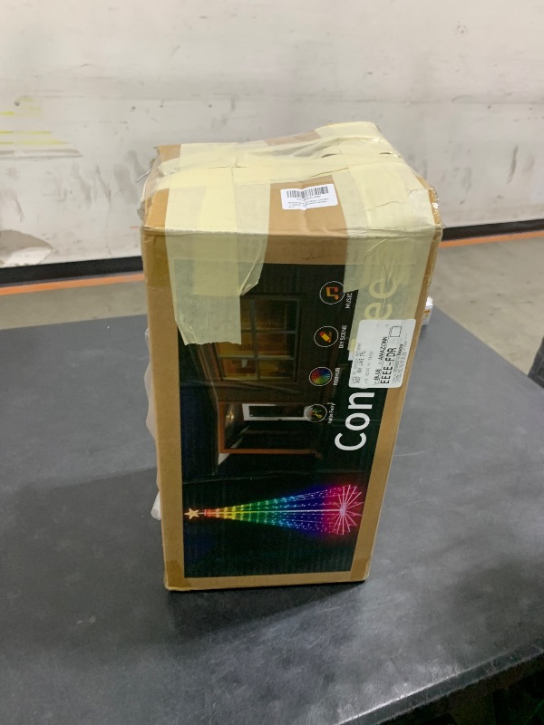 Photo 1 of NAWEISIX Outdoor LED Christmas Tree 9ft, Large RGB Bulbs with Chasing Flowing Light Effect, Smart APP & Remote Control, DIY Multi-Color Light Show, Waterproof IP44 for Yard Holiday Decoration