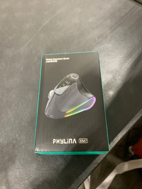 Photo 1 of NYIEFADA Ergonomic Vertical Mouse Wireless, Rechargeable Bluetooth Ultra-Fast Scrolling 4800 DPI Ergo Mouse, 2.4G Quiet Clicks 6 Buttons RGB Optical Mice, 3 Multi-Device Connectivity for Mac, Laptop