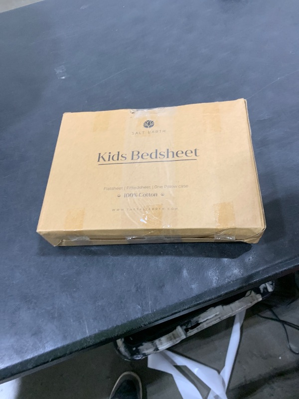 Photo 1 of 100% Cotton 210TC Salt Earth Kids Bedsheet,Twin Sheets Set for Toddler bed, 3 Piece Bedding Set Including Flat Sheet, Fitted Sheet, and Pillowcase, Themed Sheets for a Playful Kids Bed (Jungle Safari)