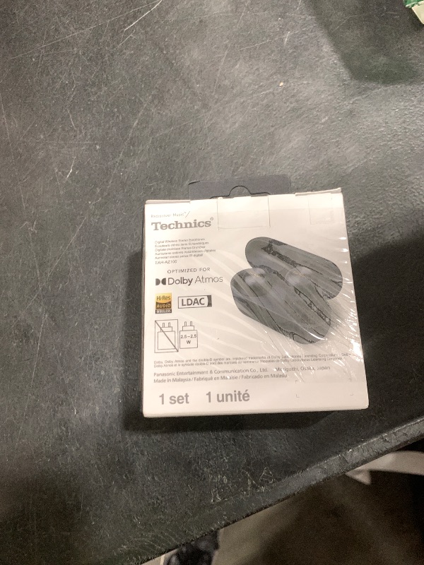 Photo 1 of Technics Reference Class Hi-Fi Wireless Earbuds, Dolby Atmos, Head Tracking, Adaptive Noise Cancelling, 3 Device Multipoint, 10-hr Battery, Wireless Charging, in Ear Headphones - EAH-AZ100-K (Black)