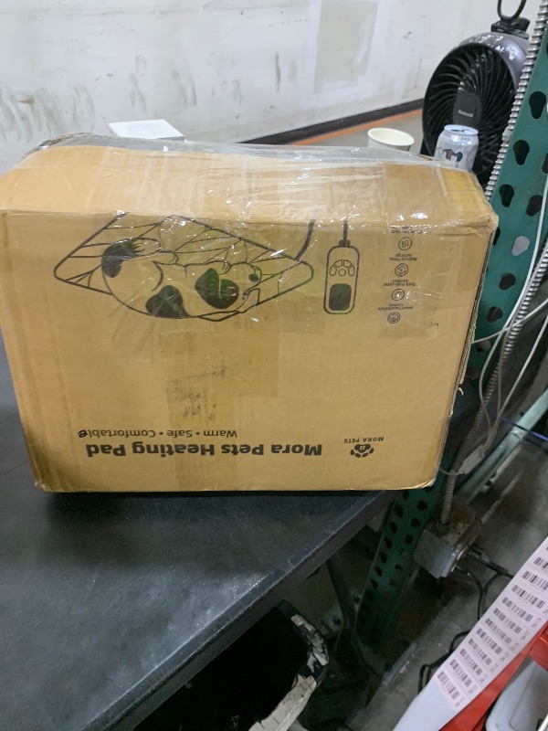 Photo 1 of Mora Pets Dog Heating Pad Heated Cat Bed 9 Adjustable Temperature Pet Warming Mat with Timer Auto Power Off Waterproof Heated Pet Blanket 47 Inch for Large Dogs and Muti Pets