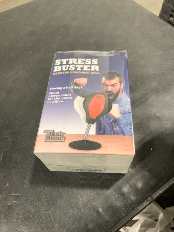 Photo 1 of Tech Tools Stress Buster Desktop Punching Bag - Suctions to Your Desk, White Elephant Gifts for Coworker Men and Women, Heavy Duty Stress Relief Ball, Gag Gifts Funny Desk Accessories
