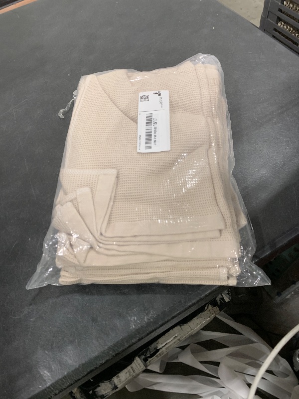 Photo 1 of Homaxy 100% Cotton Waffle Weave Kitchen Towels - 8 Pack Soft and Absorbent Dish Towels - 16 x 26 Inches Quick Dry Hand Towels - Beige