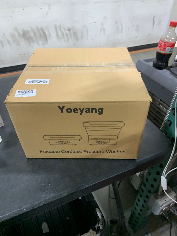 Photo 1 of Portable Cordless Pressure Washer with Tank: 1200 PSI Foldable Power Washer – 3.4 Gal Tank, 7-Level Adjustable Sprayer & 360° Nozzle – Compact Electric Cleaner for Car, Garden, Patio, Camping