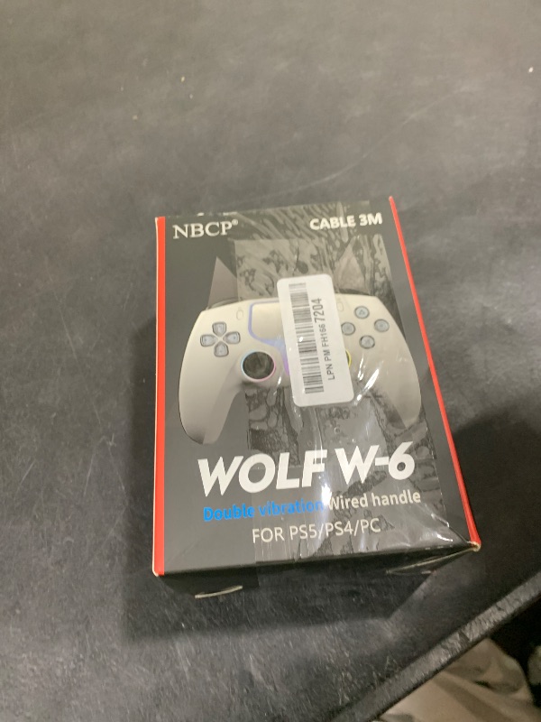 Photo 1 of NBCP PS5 Wired Controller with Turbo, Hall Effect Triggers, Dual Vibration, 3.5mm Audio Jack Gamepad for PS5/PS4/PC/Steam Gaming