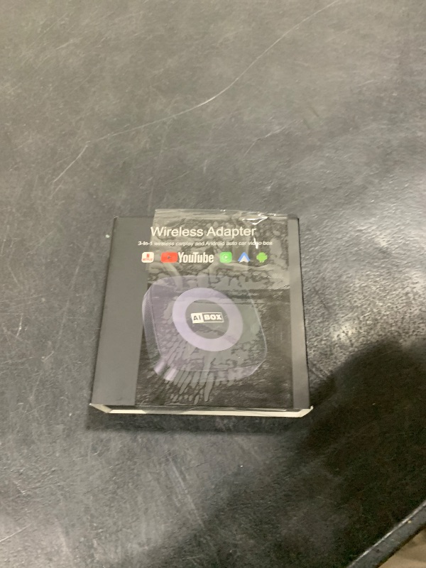 Photo 1 of WhyBox Wireless Carplay Adapter with Netflix/YouTube Ai Box for iPhone & Android Auto Supports TF Card Plug & Play Car Play Video Entertainment Box Fits for OEM Wired CarPlay Cars