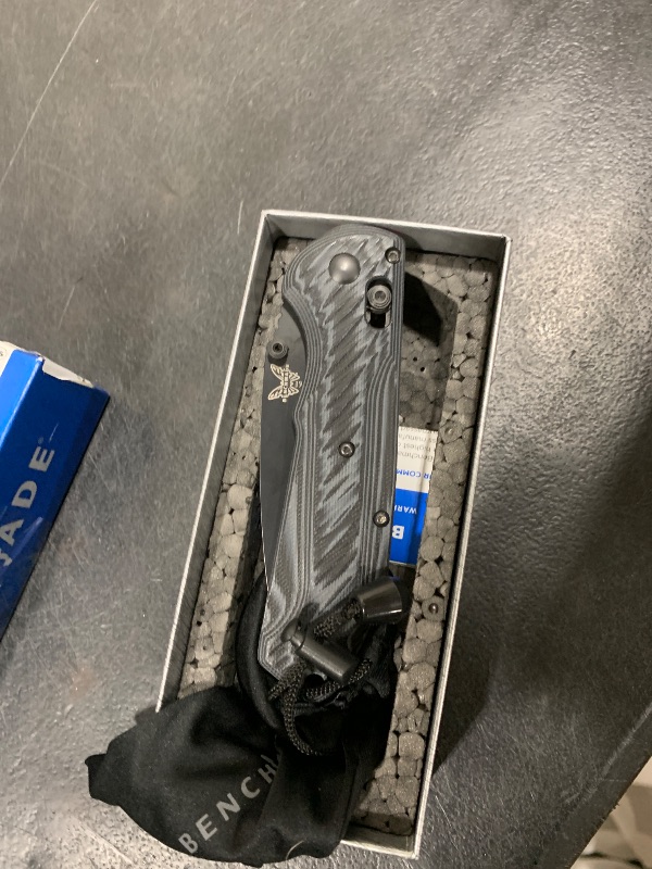 Photo 1 of Benchmade - Freek Outdoor EDC Knife, Drop-Point Blade with Gray/Black G10 Handle (560BK-1)