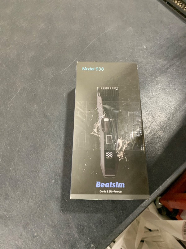 Photo 1 of Beatslm Beard Trimmer for Men, 20 Length Adjustable, Cordless Waterproof Clippers, Stainless Steel T-Blade for Precision Facial Hair Trimming with 2 Guide Combs, Travel Lock, LED Display