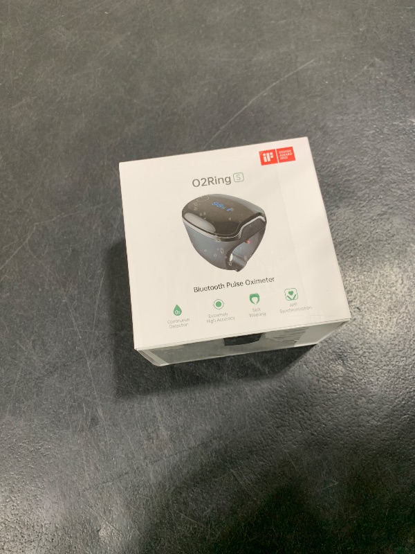 Photo 1 of Wellue O2Ring-S Oxygen Monitor with Vibration Reminder, Bluetooth Pulse Oximeter Tracks SPO2 and Pulse Rate, 24 hrs Battery Life, 4*10 Hours Built-in Memory, Rechargeable Pulse Ox with Free PC & APP