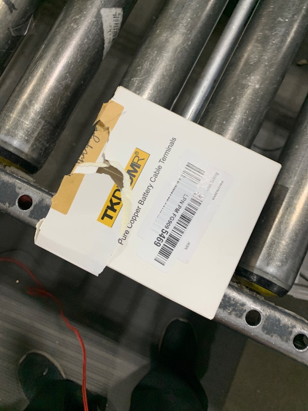 Photo 1 of 10pcs 4 Awg - 3/8" (M10) TKDMR Wire Lugs Ring Terminal Connectors Ends, UL Listed Heavy Duty for Battery Cable Lug Wire Electrical Eyelets with 3:1 Dual Wall Adhesive Heat Shrink