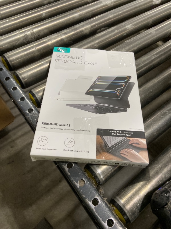 Photo 1 of ESR iPad 11th(A16, 2025)/10th Gen Case with Keyboard, Magic Keyboard for iPad 10.9", Case with Floating Cantilever Stand, Springy Backlit Keys, Multi-Touch Trackpad, Rebound Series, Black