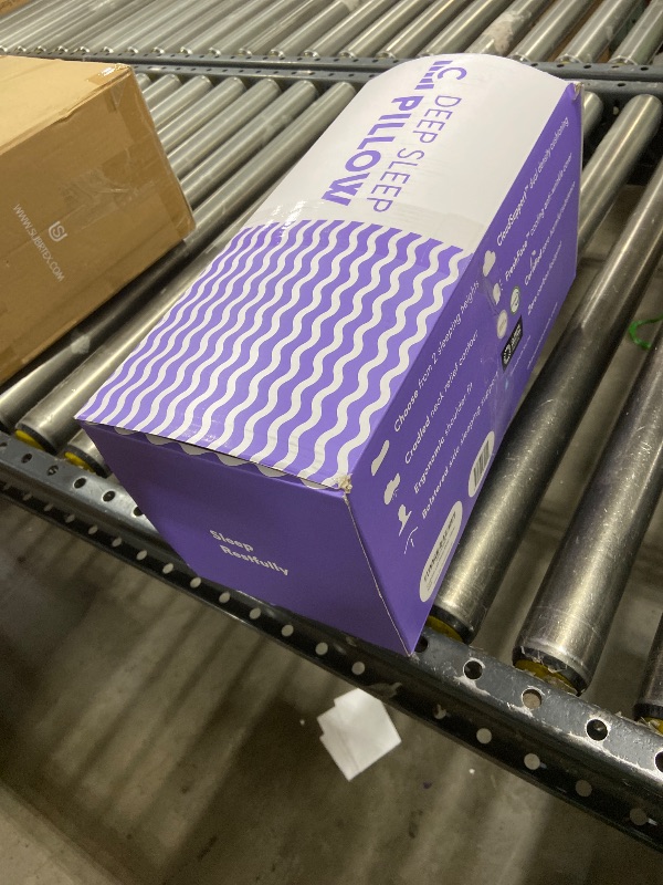 Photo 1 of C CUSHION LAB Deep Sleep Pillow, Patented Ergonomic Contour Design for Side & Back Sleepers, Orthopedic Cervical Shape Gently Cradles Head & Provides Neck Support & Shoulder Pain Relief - Calm Grey