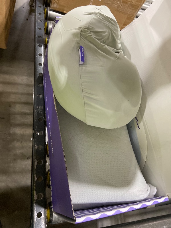 Photo 1 of C CUSHION LAB Deep Sleep Pillow, Patented Ergonomic Contour Design for Side & Back Sleepers, Orthopedic Cervical Shape Gently Cradles Head & Provides Neck Support & Shoulder Pain Relief - Calm Grey