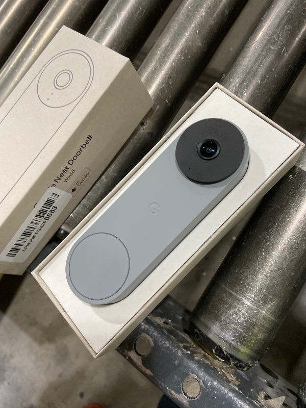 Photo 1 of Google Nest Doorbell (Wired, 3rd Gen) - 2K Video and Gemini, Live View, Night Vision, 2-Way Audio - Works with Google Home - 2025 Model - Hazel