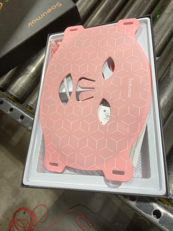 Photo 1 of Soeumoir Red Light Therapy Mask, 7 Colors LED Face Mask Red Light Therapy with Rechargeable Controller, Near-Infrared LED Light Therapy Mask with Timing Function for Home Skincare