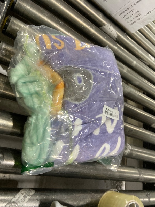 Photo 1 of Northwest Friends Micro Raschel Throw Blanket, 46" x 60", Real World Sucks