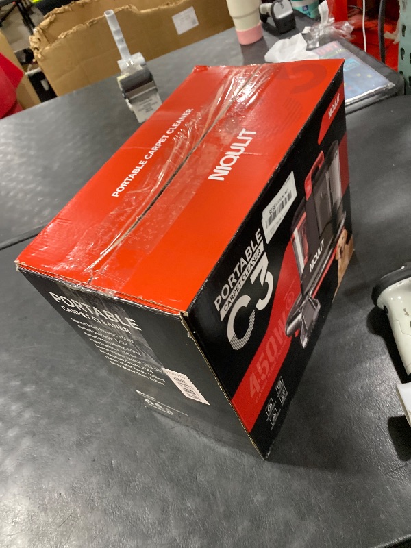 Photo 1 of Upholstery Cleaner Machine, 15Kpa Deep Clean for Carpet, Couch, Car Seats, Stairs, with Cleaner Solution, 1050ml Clean/500ml Dirty Water Tank, Lightweight Spot Cleaner Machine for Pets