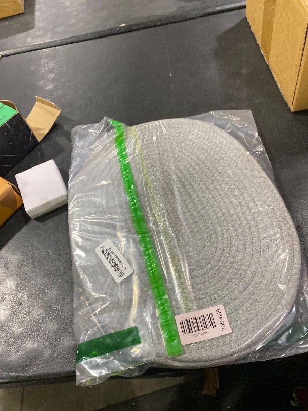 Photo 1 of  Set of 4 Woven Placemats Washable Braided Table Mats