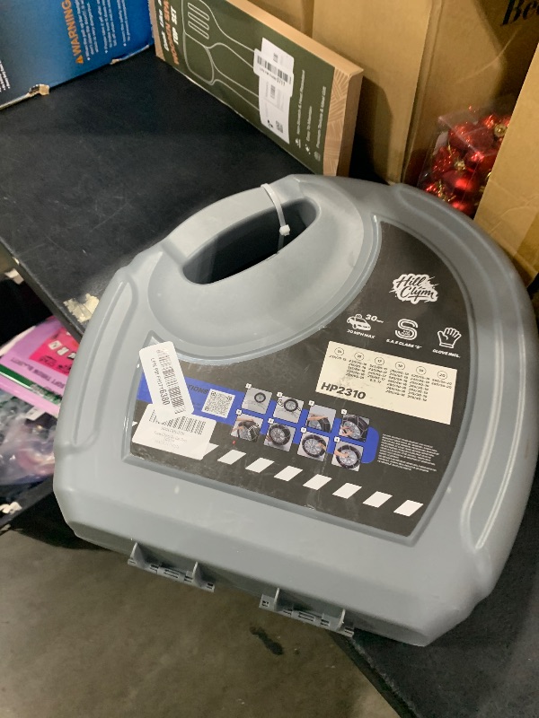 Photo 1 of Snow Chains for Pickup Trucks & SUVs Off-road, Heavy Duty Quick Fit & Easy Installation Snow Tire Chains, Portable Reusable Emergency Tire Traction Chain, Set of 2 (HP2310)