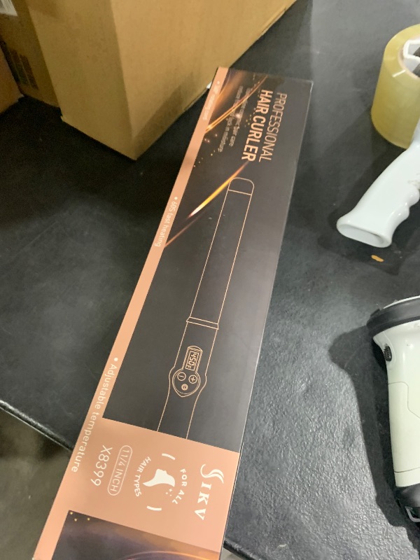 Photo 1 of 1 1/4 Inch Curling Wand Ceramic Long Barrel,1.25 Inch Curling Wand Iron for Long Hair,Dual Voltage Hair Curling Wand