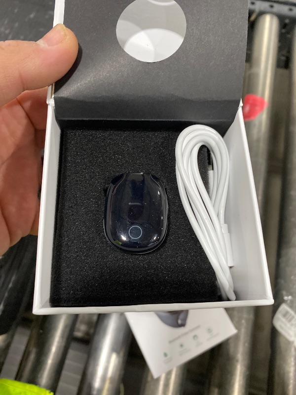 Photo 1 of Wellue O2Ring-S Oxygen Monitor with Vibration Reminder, Bluetooth Pulse Oximeter Tracks SPO2 and Pulse Rate, 24 hrs Battery Life, 4*10 Hours Built-in Memory, Rechargeable Pulse Ox with Free PC & APP