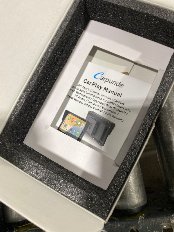 Photo 1 of CARPURIDE W702BS PRO for BMW Motorcycle CarPlay & Android Auto Dual Bluetooth, 7" Waterproof GPS Navigation Screen, Data Reading, Native Wonder, TPMS, Light Sensor, Music Sharing, Intercom,16-Pin