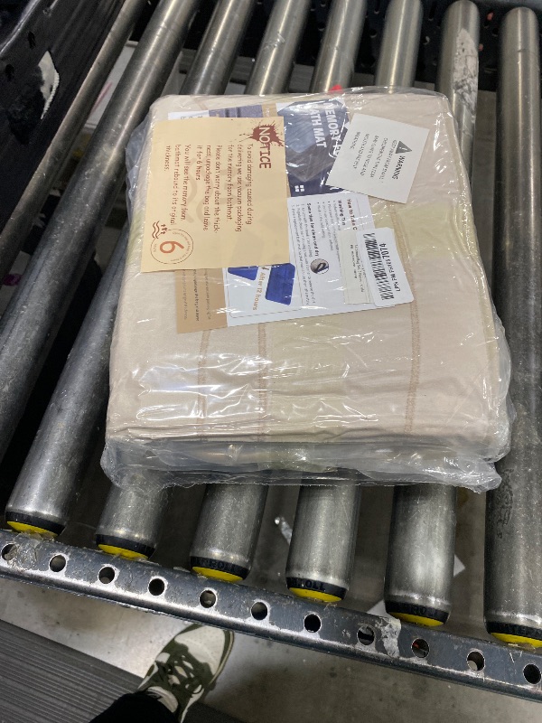 Photo 1 of  YIHOUSE Memory Foam Bathroom Rug Sets 5 Piece, Ultra Absorbent Bath Mat for Bathroom - Non-Slip Machine Washable & Dry Quickly, 5 Piece Bathroom Mat Set,Khaki 