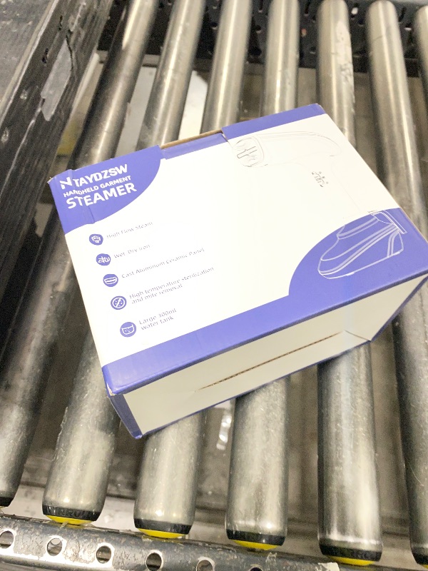 Photo 1 of Powerful Handheld Fabric Steamer - 1800W with Fast Ceramic Heat-Up Plate, 2-in-1 Ironing & Wrinkle Remover, Steam Nozzle, Lint Brush - White, for US 120V Only