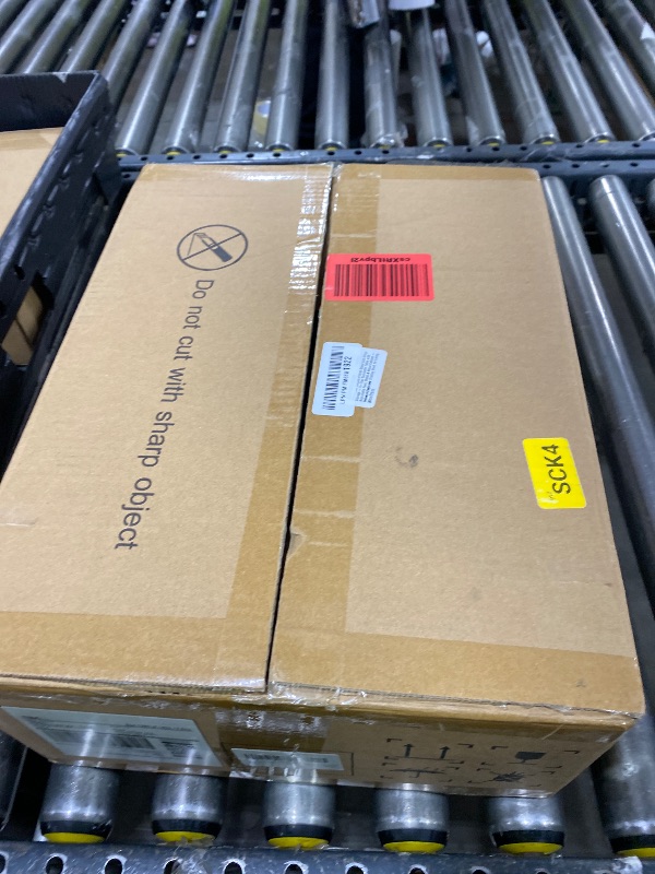 Photo 1 of Homsorout Record Player Stand with Vinyl Storage - 5-Tier Turntable Table with Adjustable Feet, Metal & Wood Cabinet - Console Organizer Display Shelf for Living Room, Apartment