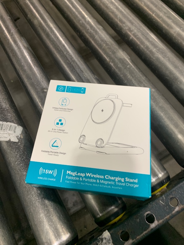 Photo 1 of PaktVault 2025 Traveling Fast Wireless Charging Station for Apple Devices, Magnetic 3 in 1 MagSafe Charger Stand for iPhone 17 16 15 14 13 12 Pro Max Plus Air, Apple Watch&Air pods Pro