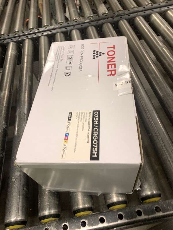 Photo 1 of 075H Toner Cartridge Set 4-Pack High Yield with Chip Compatible Replacement for Canon 075 075H for Canon Color imageCLASS MF662Cdw MF663Cdw MF665Cdw LBP646Cdw LBP647Cdw LBP640 MF660 Printer Ink Black