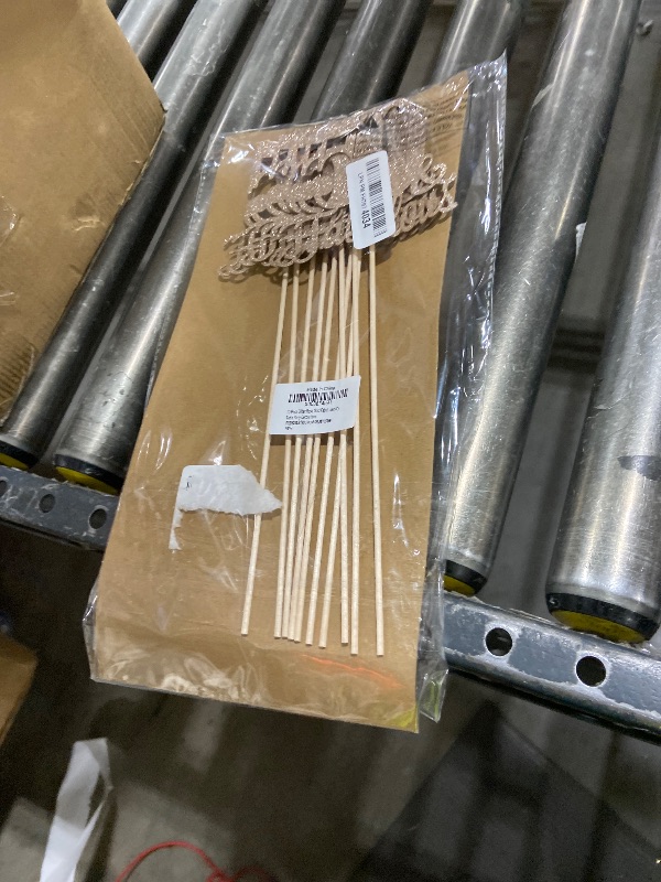 Photo 1 of 10-Pack Double Sided Rose Gold Fabulous and 50th Birthday Centerpieces for Tables, Number 50 Centerpiece Sticks, 50th Birthday Table Decorations for Women Men (Double Sided Giltter) (Rose Gold)