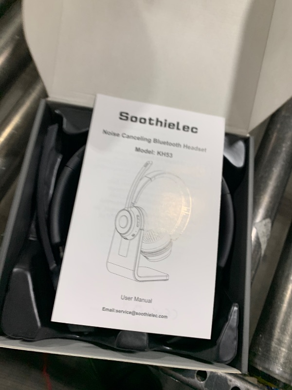 Photo 1 of (Upgraded Version) Wireless Headset, Bluetooth Headset with Noise Cancelling Microphone, Best Headphones with Mic Mute & USB Dongle for PC/Computer/Laptop/Cell Phones/Remote Work/Call Center
