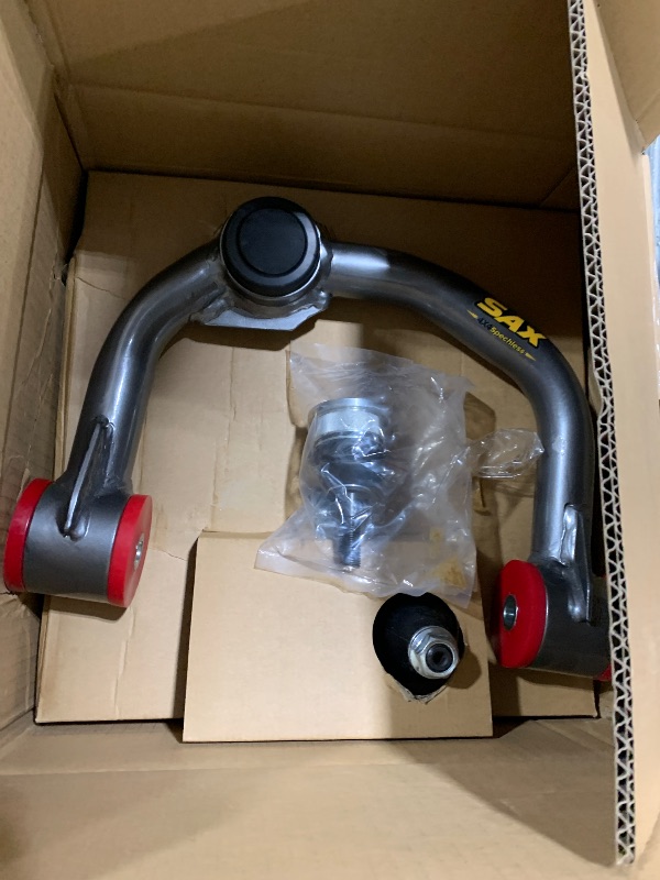 Photo 1 of 2-4" Front Upper Control Arms for 2004-2020 Ford F150, 2007-2015 Ford Explorer Lincoln Navigator, 2006-2008 Lincoln Mark LT, PU Bushed Silver Tubular Arms with Ball Joints