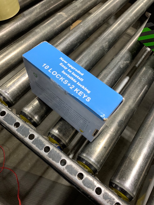 Photo 1 of 10 Pack Magnetic Cabinet Locks for Child Safety, Drawer Locks Baby Proofing, Magnetic Door Safety Locks for Cabinets and Drawers, Easy Installation No Tools Required (10 Pack and 2 Keys)