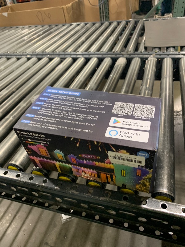 Photo 1 of Smart Permanent Outdoor Lights for House, 100ft with 60 Smart AI RGB+IC Christmas House Lights, 98 Scene for Halloween Christmas All Holiday Decor, IP67 Waterproof Work with Alexa, Google Assistant