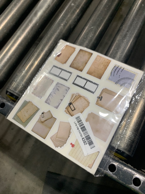 Photo 1 of Antique Looking Scrapbook Stickers,14 Design Retro Label Stickers for Scrapbooking,Aged Writing Paper Stickers,140 Pcs