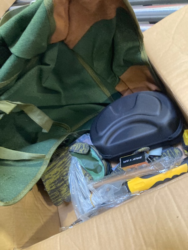 Photo 1 of 16 PCS Geology Rock Pick Hammer Kit, 22oz Hammer & 3 PCS Digging Chisels Set for Rock Hounding, Gold Mining & Prospecting Equipment Tool Gear Shovel Musette Backpack,Magnifying Glass, Goggles,Whistle