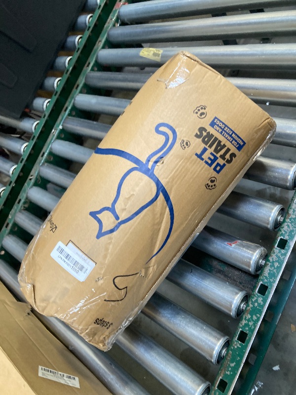 Photo 1 of Aodisman Dog Stairs for Small Dogs, 3-Step Non-Slip Pet Stairs for Couch Sofa and Chair, Dog Bed Stairs for Puppy, Older Cat,Grey,13.6" H