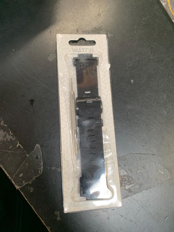 Photo 1 of Abanen Rugged Nylon Watch Band for Casio gshock DW-5600/8900, Adjustable Sports Wrist Strap for GA-100/GW-B5600/GB-5600 /GW-6900 (Black)