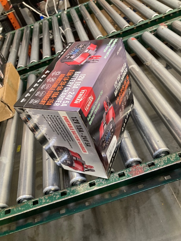 Photo 1 of YONHAN 15A Battery Charger, Adjustable Current Car Battery Charger,12V/24V LiFePO4 Lead Acid Trickle Charger, Desulfator with Temperature Compensation for AGM, STD, Gel, Deep Cycle Batteries