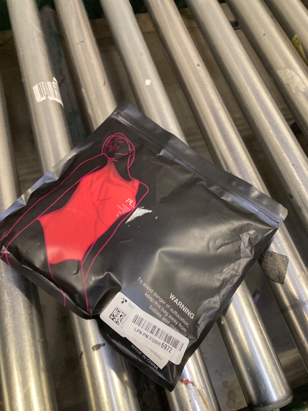 Photo 1 of PUMIEY Body Suits For Womens Long Sleeve Red Tops Ruby Medium